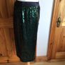 Ladies Green sequin Skirt size 18 BNWTS including postage Image 2