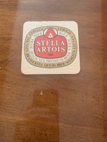 Stella artois beer coaster