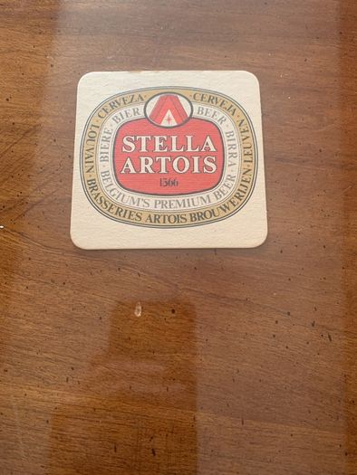 Stella artois beer coaster