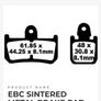 Ebc Sintered Metal Brake Pad - Fa442/4hh  Yamaha Image 7
