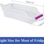 Fridge Storage, JRing Refrigerator Storage Organizer, Fruit Handled Kitchen Collecting Box Basket Rack Stand Basket Container (6 Pack, Random Color) Image 2