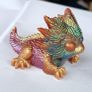 Handmade Iridescent Resin Dragon Figurine Image 4