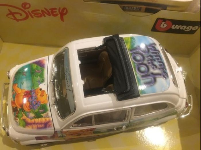 Winnie the Pooh Disney Fiat 500 1/18 Burago #3