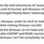 Jurassic World Dominion Uncaged Rowdy Roars Velociraptor Beta Dinosaur Action Figure, Toy Gift with Interactive Motion and Sound Touch Response Image 6
