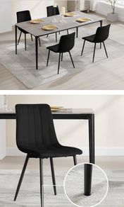 Brand new velvet dining chairs x 2