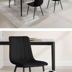 Brand new velvet dining chairs x 2