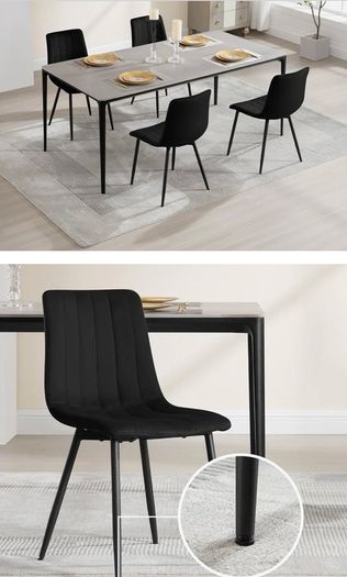 Brand new velvet dining chairs x 2