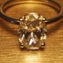Bargain 14ct Yellow Gold Oval Brilliant Lab Grown 2ct Diamond Solitaire Ring Image 2