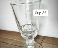 Glass goblet - clear design