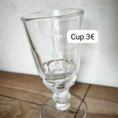 Glass goblet - clear design