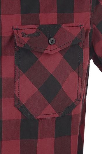 Men's Brandit 4XL "Roadstar" Black & Redd Check Shirt (Brand New)