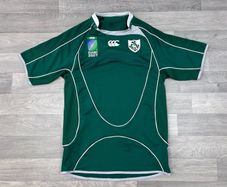 Vintage Canterbury Ireland 2007 Rugby World Cup Jersey Shirt Mens Medium
