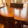 Stunning Solid Mahogany Extendable Dining Suite and Matching Coffee Table looking for a new home. Image 2