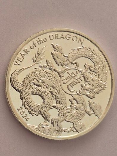 1 oz Asahi - 2024, Year Of The Dragon Silver Round