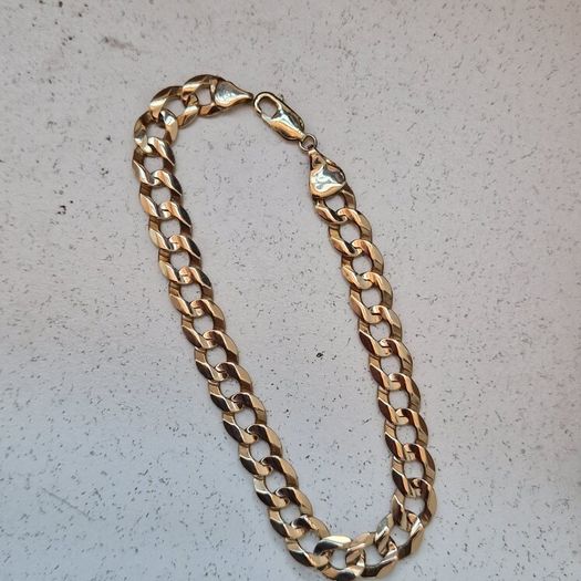 9ct gold mens bracelet