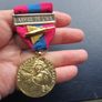 France National Defence Medal.Bar "Army Air".Jet on ribbon. Image 6