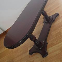 Dark Mahogany Wood Coffee Table