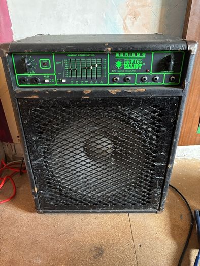 Vintage Trace Elliot Series 6 GP7 Bass Guitar Amplifier Combo With 7-Band Graphic Equalizer And 15 Inch Speaker 100/150 Watts