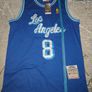 New Los angeles Kobe bryant, Mitchell and ness vintage jersey no 8 blue size L Image 4