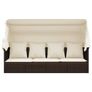Outdoor Lounge Bed with Roof and Cushions Brown Poly Rattan Image 3