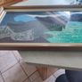 Lovely Expiations Artwork ((theme Of Water )) By Sizle Mahon,oil Painting On Canvas Framed With Glass Frame . Image 4