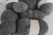 Bundle grey yarn knitting crochet crafts