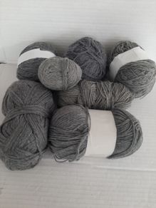 Bundle grey yarn knitting crochet crafts