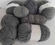 Bundle grey yarn knitting crochet crafts