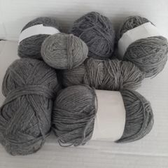 Bundle grey yarn knitting crochet crafts