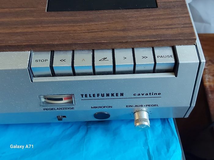 Telefunken Cavatine 201, Mw, Lw Radio plus Tape Deck, German Model in German Language, Powers on and off