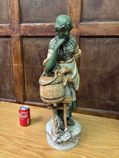 Austrian Art Noveau Amphora maiden c 1910