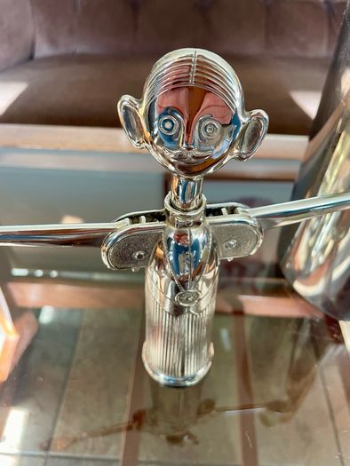 Vintage Italian Pierre the Sommelier Silverplate Corkscrew Wine Bottle Opener