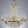 Early 20th Century Antique French Waterfall Chandelier Image 2