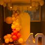Decoration arch + beige cover (background setting for weddings, birthdays,parties, graduations, baby shower Image 3