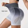 Seamless Ombre High-Waist Sports Shorts Image 6