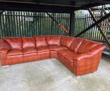 leather  corner sofa bed