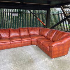 leather  corner sofa bed