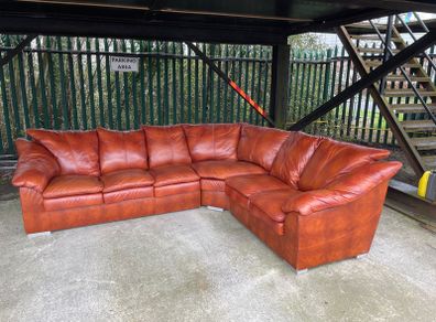 leather  corner sofa bed
