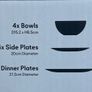 F&F HOME Aura Sea Green 12 Piece Dinner Set x 2 Image 2