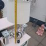 lamp and clock with candle holders Image 2