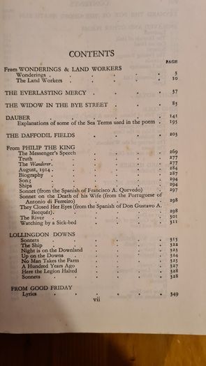 Poems By John Mansfield. Published By William Heinemann. Ltd. Vintage  .Volume Book. 932 Pages. Hardback In Good Condition.