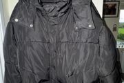 F&amp;F Black Padded Puffer Coat with Black Hood