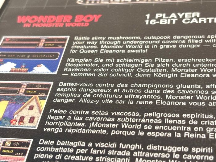 Wonder Boy in Monster World for Mega Drive - Boxed & Minty