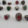 15 Vintage Rings Mixed Lot  Antique Brass Collectible Jewelry Image 3