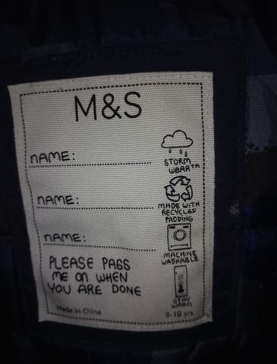 M&S with water repellent Stormwear Finnish jacket