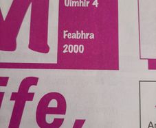 Gaeilge magazine from 2000