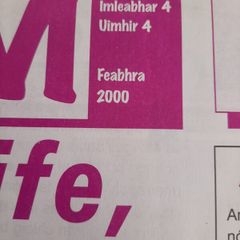 Gaeilge magazine from 2000