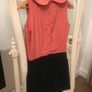 Coral and Black Playsuit size 8 Image 2