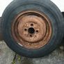Miscellaneous old car steel wheels Image 9
