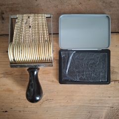 1970s Rare French Rolling Stamp (includes ink pad)